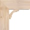 Ekena Millwork Merced Block Smooth Bracket w/ Offset Brace, Douglas Fir, 7 1/2"W x 18"D x 18"H BKT0806X18X18MRC05SDF - alternate 4